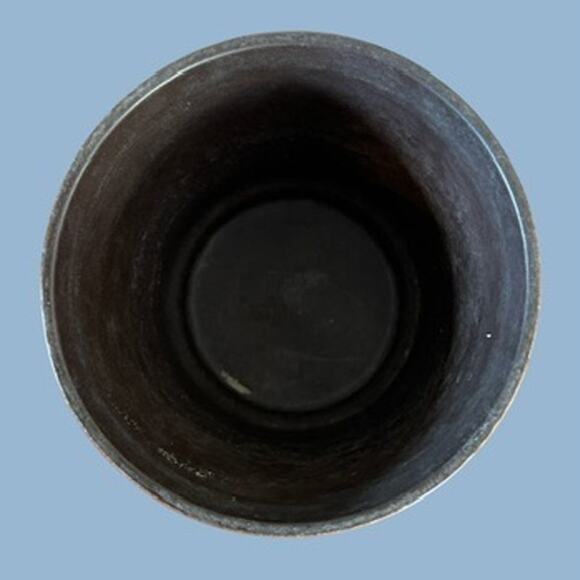 Vtg MCM W German Pottery Lava Glaze 5.5" Pot Planter Urn Vase Olive Green Retro - Picture 5 of 10